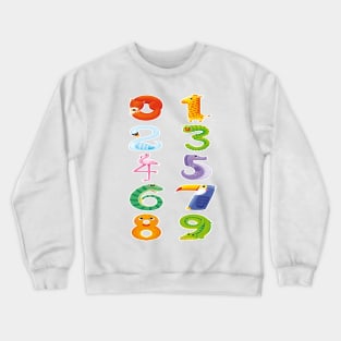 Animal Numbers Crewneck Sweatshirt